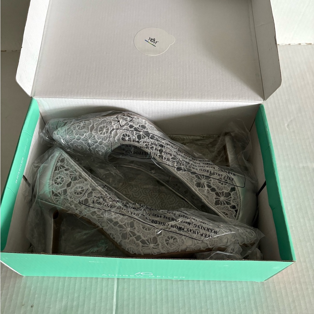 Floral Lace Stiletto Heels